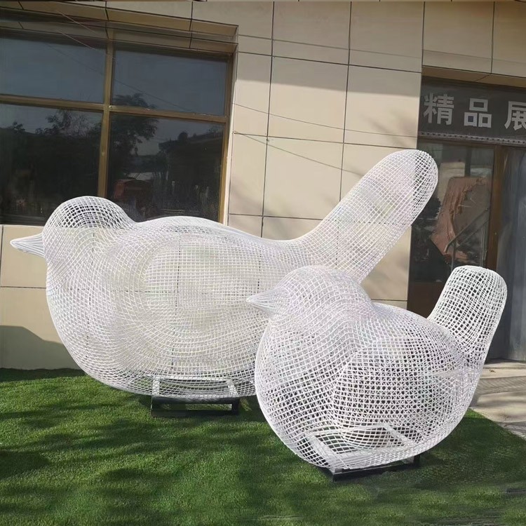 不銹鋼造型鳥雕塑