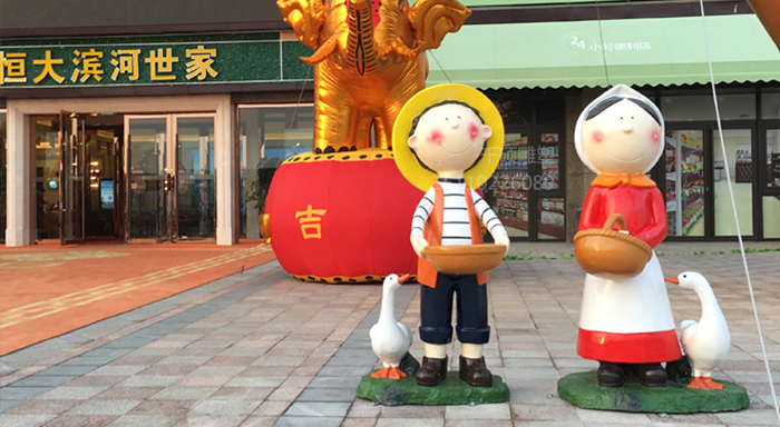 如何才能制作出高品質(zhì)卡通玻璃鋼雕塑？(圖1)